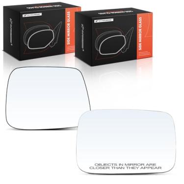 Imagem de A-Premium Vidro espelhado aquecido para motorista e passageiro de 2 peças com placa de suporte compatível com Jeep BU Series Renegade 2015 2016 2017 2018 - Espelho retrovisor lateral externo