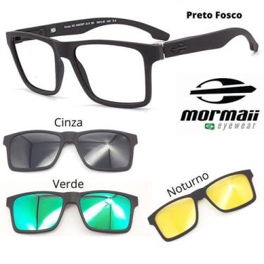 Imagem de Armação De Grau Mormaii Swap Ng 6098 Com 3 Clipons Cvn, Preto