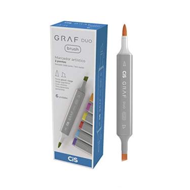 Imagem de Marcador Graf Duo Brush, CIS, Terra Cota, Caixa com 6 unidades