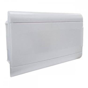 Imagem de Centrinho Steck Pvc Embutir Branco Para 16 Disjuntores Din Sem Barrame