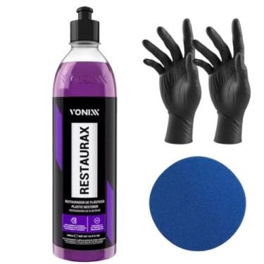 Imagem de Vonixx Restaurax Kit Restaurador de Plásticos, 500ml, com Aplicador e Luvas