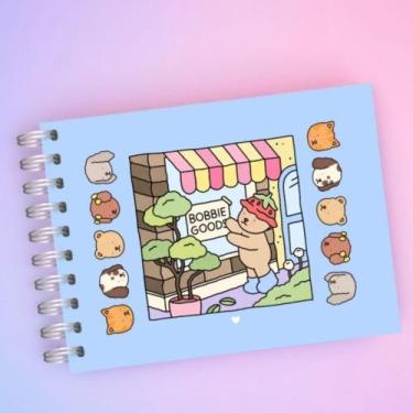 Imagem de Livro de colorir Bobbie goods capa dura azul - Sem marca