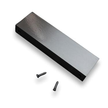 Imagem de Puxador Pauma Slim para Móveis, Alumínio Acetinado, 128mm, com Parafusos