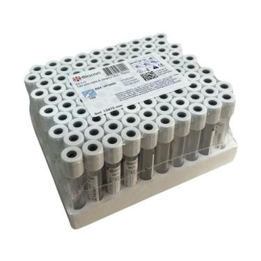Imagem de Tubo de Coleta a Vácuo de Plástico Seco 5 ml (BIOCON) - Rack com 100 U