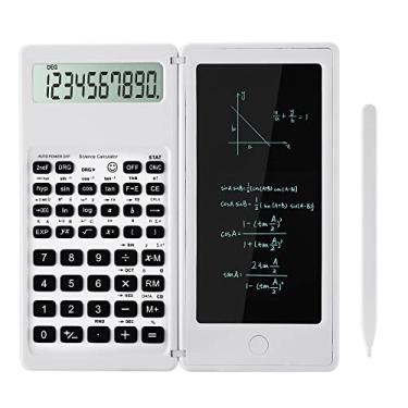 Imagem de Calculadoras científicas, calculadora científica multifuncional Lvesunny com bloco de notas, tela grande de 10 dígitos, material escolar perfeito para estudantes, ideal para aprendizagem básica de