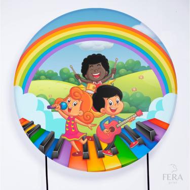 Imagem de Painel Decorativo para Festa 1,50x1,50 metros Vesti Fácil com Elástico 3 Palavrinhas - Fera Print