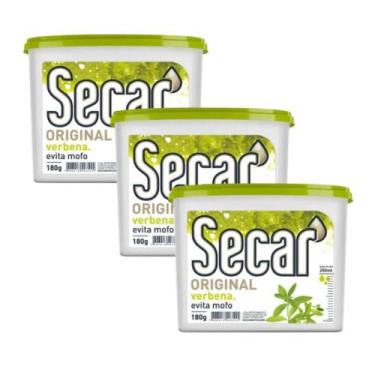 Imagem de 3 Antimofo Secar 180g Antiumidade Para Closet Guarda Roupas Armários G