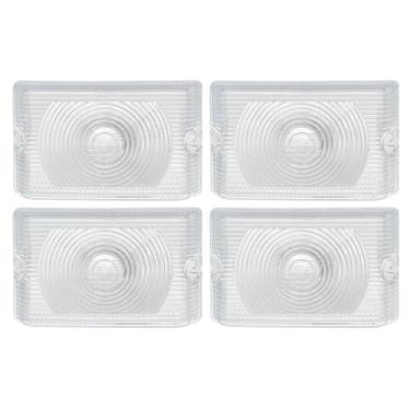 Imagem de Lente Lanterna Lateral Caminhão Carreta Bau Kit 4 Pçs Gf30