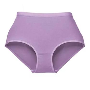 Imagem de Kit com 3 Calcinha Demillus Plus Size Cintura Alta Classica, Lilás, G