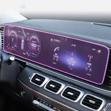 Imagem de LAVIYE Acessórios de carro tela de navegação proteção anti-arranhões filme de computador, para Mercedes Benz G-Class 2018-2024 G63 G65 G500 G350