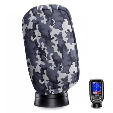 Imagem de Capa Fish Finder, compatível com Striker 4, feita de neoprene, protege sua tela e dispositivo do sol e danos climáticos adversos (camuflagem)