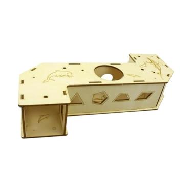 Imagem de Bothyi Túnel de Hamster, Casa de Brinquedo, Acessórios para Gaiola de Estimação, Brinquedo para Animais de Estimação, Tubos E Túneis de Hamster de Madeira Pa, 22 cm x 12 cm x 5 cm