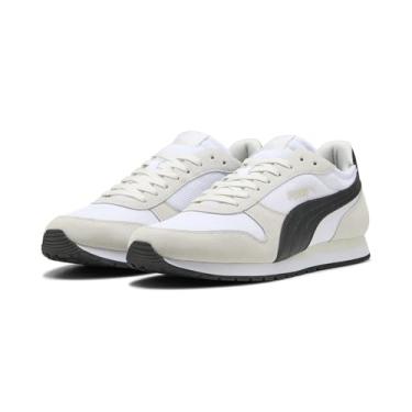 Imagem de PUMA Tênis unissex adulto cano baixo, Branco, preto, vapor, cinza, 9.5 Women/8 Men
