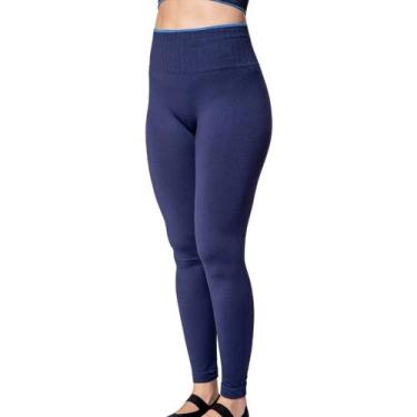 Imagem de Legging Canelada Speedo Feminina Cintura Alta e Ajuste Perfeito, Marin