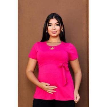 Imagem de Blusa Gestante para Gravidas Trabalho confortavel - Sob Medida Moda Ge