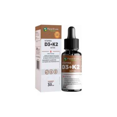 Imagem de Vitamina D3 2000ui + K2 Liquida 30ml Floral Ervas do Brasil - Floral E
