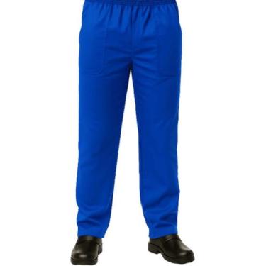 Imagem de Calça de Brim Para Mecânico Obras, Azul, G