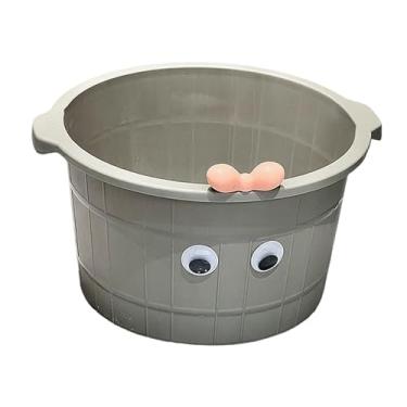 Imagem de predolo Bacia de massagem nos pés, banheira de imersão para os pés, pedicure multiuso, balde para lavar os pés para hotel, spa, uso doméstico, relaxamento dos, Cinza