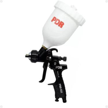 Imagem de Pistola pintura gravidade hvlp 1,4mm 600ml preto pro551 pdr