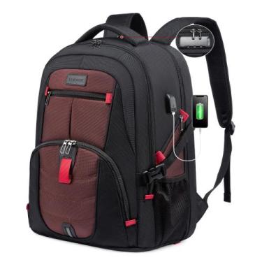 Imagem de Mochila de viagem LOVEVOOK para homens de 17 polegadas de grande capac