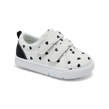 Imagem de Carter's Every Step Sapatilha unissex Baby Bori-gp Mary Jane, Branco/preto, 19