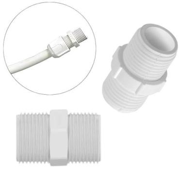 Imagem de Niple Conexão Duplo 1/2 X 1/2 Pol Pvc Linha Roscável - Kaztec