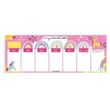 Imagem de Planner Semanal Infantil Escolar de Mesa com 60 Folhas - Papercollor