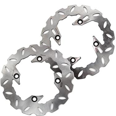 Imagem de Arashi Discos de freio dianteiros traseiros rotores para Honda Forza 250 2000-2004, acessórios de motocicleta prata