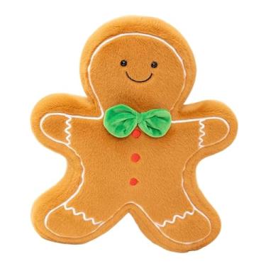 Imagem de Generic Almofada de pelúcia de Natal, decoração de Natal, adorável, criativa, decoração de Natal de bicho de pelúcia para festa festiva, Menino de Gengibre