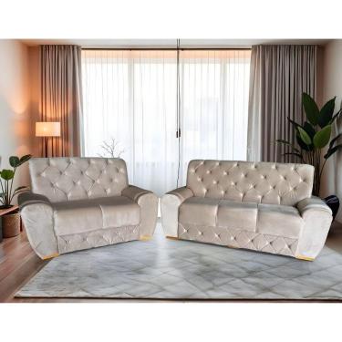 Imagem de Conjunto De Sofá 3x2 Lugares Stilo Castor Malu Estofados