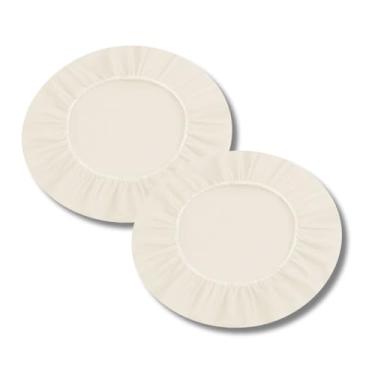 Imagem de Kit 2 Capa para Sousplat Basic, Tecido Oxford, Verde, Branco, Palha Preto, Vermelho, 35cm Diâmetro, Decoração Mesa de Jantar (Palha)