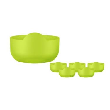 Imagem de Kit 6 Super Bowl Amarelo Neon 475Ml Plástico Premium - Bb Store