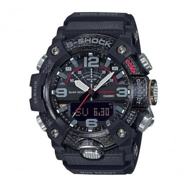 Imagem de Casio - Relógio Masculino G-shock Mudmaster Com Sensor Triplo Analógico-digital Mobile Link 51 Mm - Preto-ggb100-1a