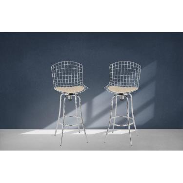 Imagem de Banqueta Giratória Concha Bc29 Treparoni Bege