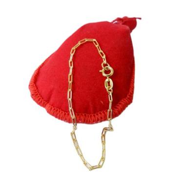 Imagem de Pulseira Masculina 19cm 2mm Largura Folheado Ouro 18k PL514 - WNBIJOUT