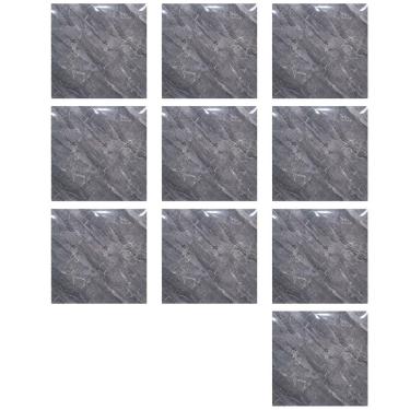 Imagem de Placa Adesiva Marmore 3D kit 10 uni Obra Reforma Casa Banheiro Cozinha Quarto Sala Ambiente Papel de Parede Autocolante