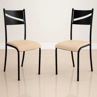 Imagem de Kit 2 Cadeiras de Cozinha Sala Jantar Varanda Sala de Estar Epoxi 543.