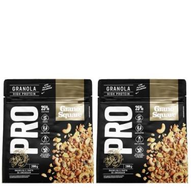 Imagem de Kit 2 Granola Pro Baunilha, Pasta Amendoim GranoSquare 200g