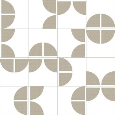 Imagem de GloryTik Papel de parede geométrico branco, autoadesivo moderno, impermeável, autoadesivo, impermeável, autoadesivo, vintage para quarto, armários de banheiro, decoração de vinil 43 x 203 cm