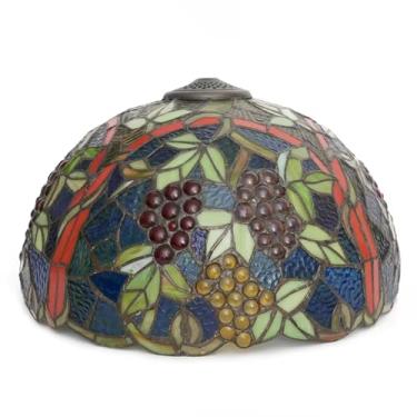 Imagem de Cúpula de Abajur Tiffany de Reposição, Cúpula de Vidro Colorido Estilo Uva de 40 cm, Capa de Luz com Design Antigo, Somente para Abajur de Mesa, Abajur de Chão, Luminária Pendente, Luminária