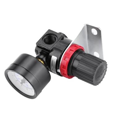 Imagem de Regulador pneumático, válvula de controle do compressor G1/4 rosca 0,05 a 0,85 MPa ajustável para regulador de pressão de linha de suprimento de ar nan jardinagem