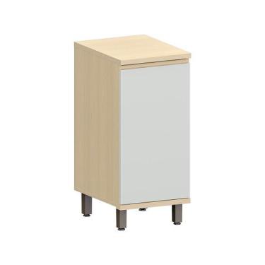 Imagem de Balcão de Cozinha 100 MDF 1 Porta 20cm Aura Luciane Móveis, Carvalho/C