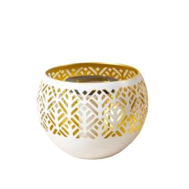 Imagem de Luminária Solar De Jardim Led Decoração Casa (Branco, Gra)