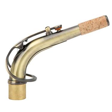 Imagem de Cryfokt Tubo de Curvatura de Latão Durável para Pescoço de Saxofone Alto para Instrumento Musical Conector de 2,45 Cm, para Jogadores de Sax Alto Tamanho Dourado 6,3 X 1 pol. (Bronze Antigo)