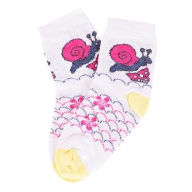 Imagem de Kit com 3 Pares Meia Infantil Feminina Cor:Cores VariadasTamanho:M - S