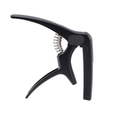 Imagem de Luocute Capo de Guitarra 3 Em 1, Capo de Liga de Metal Com Enrolador de Corda e Suporte de Picareta, Estofamento de Silicone para Guitarra Elétrica Acústica Baixo Ukulele (Preta)