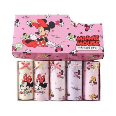 Imagem de Conjunto De 5 Calcinhas De Algodão Macio Com Estampa Do Mickey Para Me