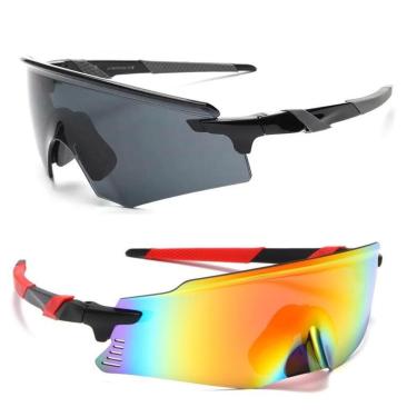 Imagem de Kit 2 Óculos de Sol Esportivo Beach Vôlei Bike Corrida UV400-Unissex