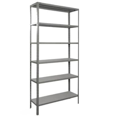 Imagem de Estante Armário Prateleira de Aço Reforçada Pintura Epoxi Romero(6 Bandejas 60cm Cinza)