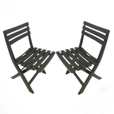 Imagem de Kit Mesa Quadrada de Plástico Dobrável + 2 Cadeiras - Multiuso para Casa, Área Gourmet e Espaços Externos, Prático e Compacto (MESA)